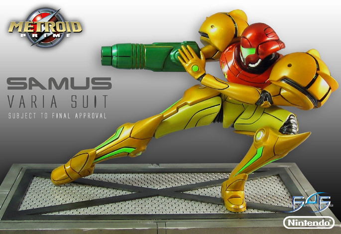 samus varia suit statue