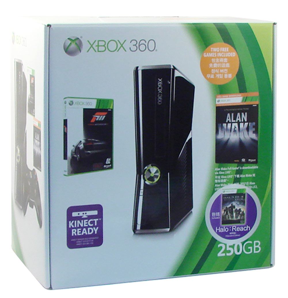 Xbox 360 Elite Slim Console (250GB) Forza Motorsport 3 ...