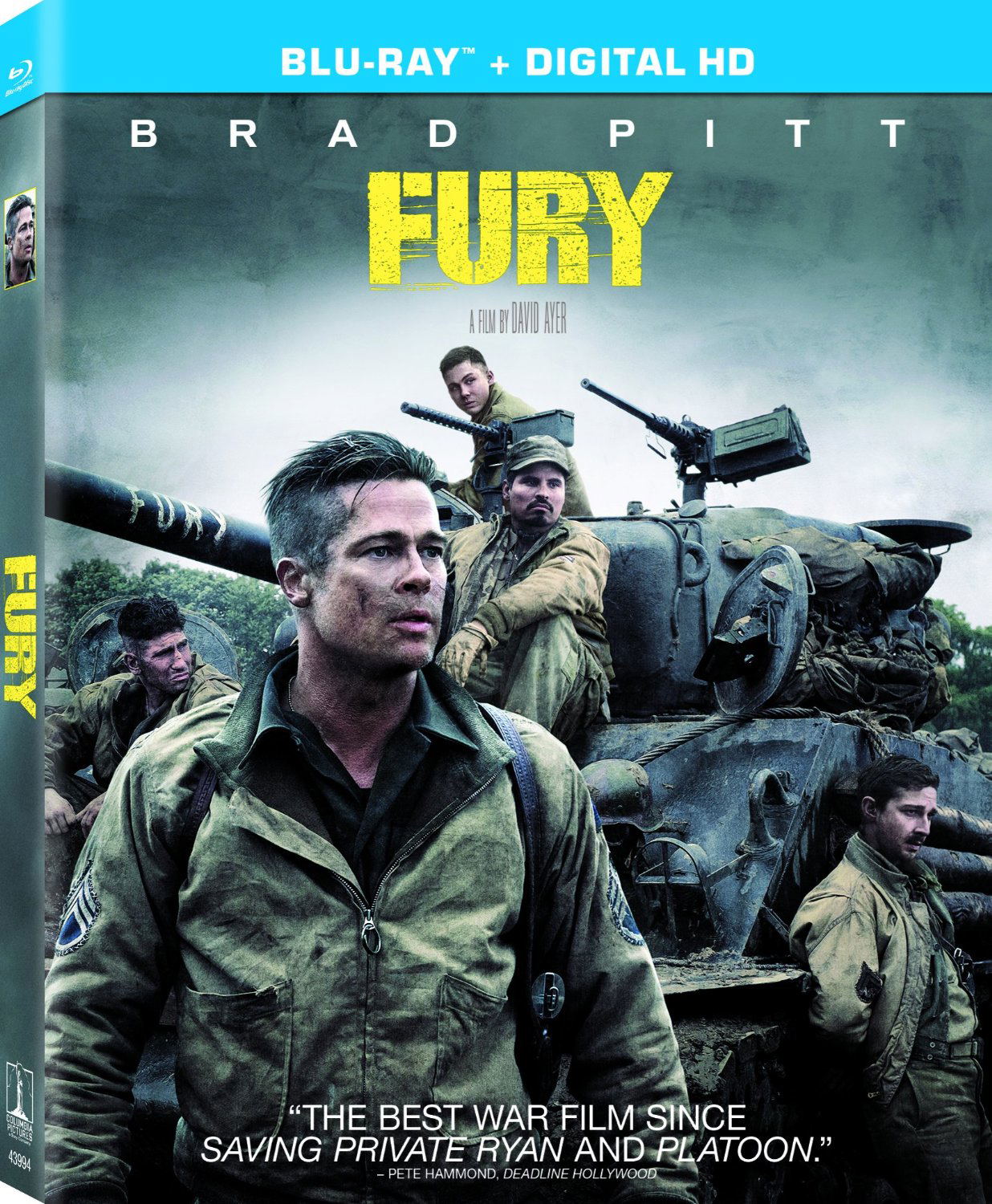 fury [blu-ray digital hd]