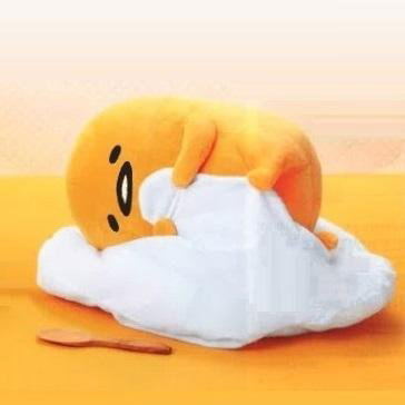 big gudetama plush