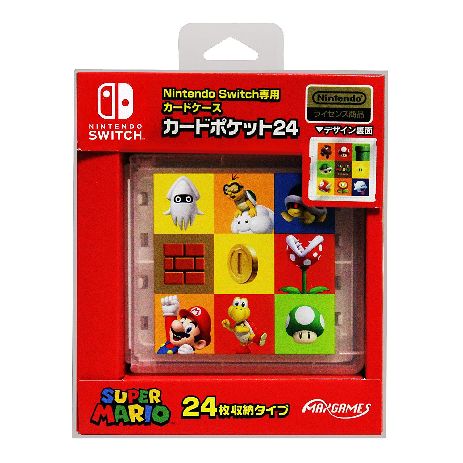 Super Mario Card Pocket 24 for Nintendo Switch