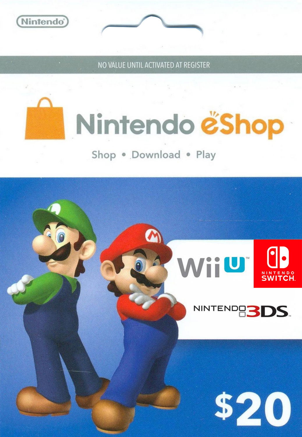 Nintendo eShop Card 20 USD | USA Account digital