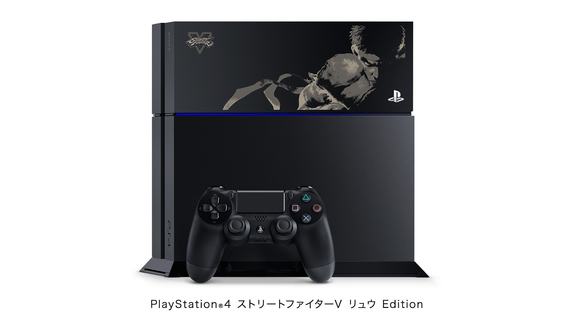 PlayStation 4 System [Street Fighter V Ryu Limited Edition] (Jet Black)