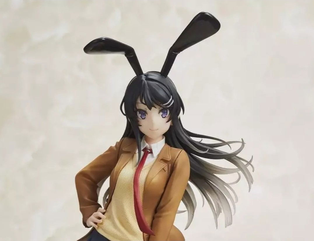 Rascal Does Not Dream Of Bunny Girl Senpai Pre Painted Coreful Figure Sakurajima Mai Uniform Bunny