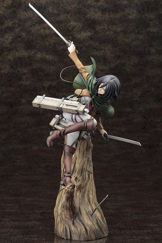 Artfx J Attack On Titan 1 8 Scale Pre Painted Figure Mikasa Ackerman Renewal Package Ver
