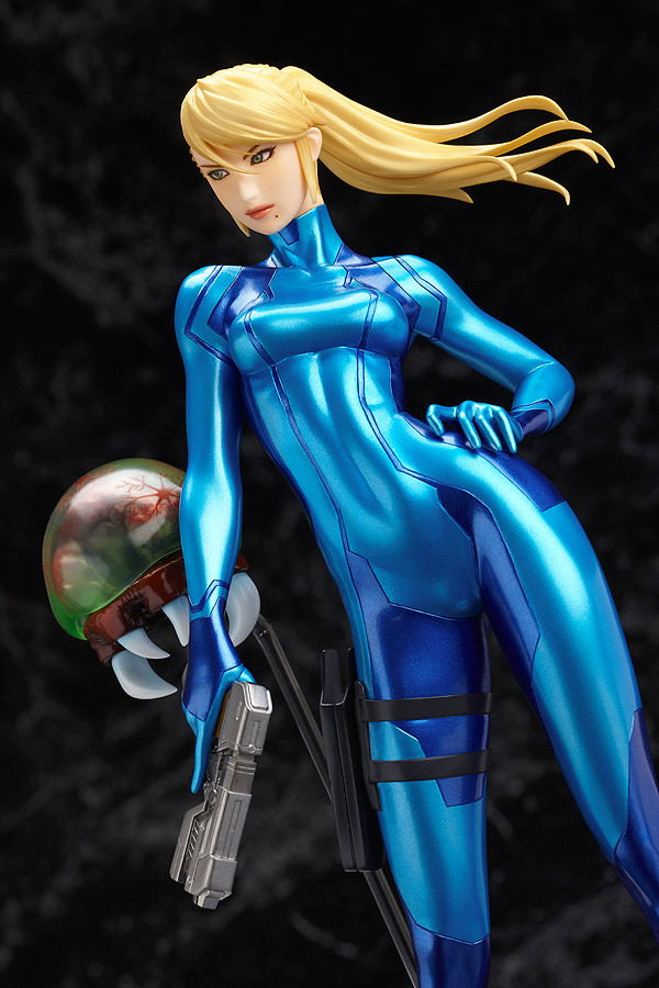 Metroid Other M 1 8 Scale Pre Painted Pvc Figure Samus Aran Zero Suit Ver Re