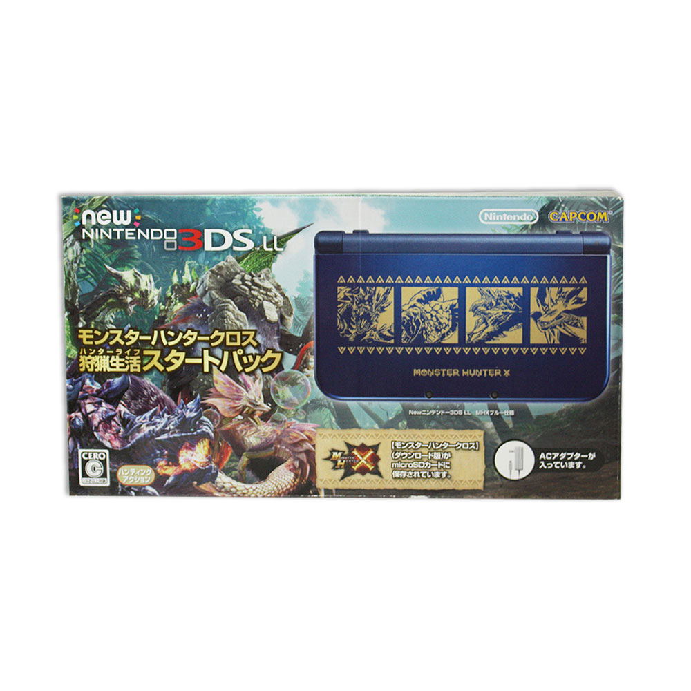 New Nintendo 3ds Ll Monster Hunter Cross Start Pack