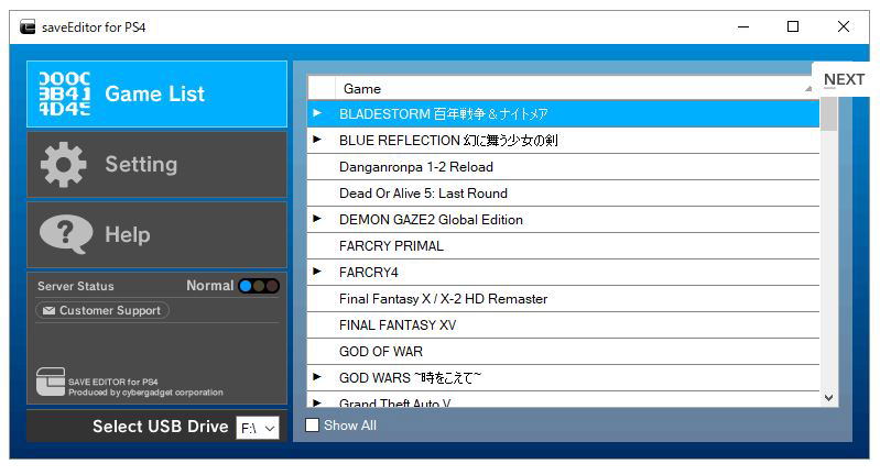 Cyber Save Editor For Playstation 4