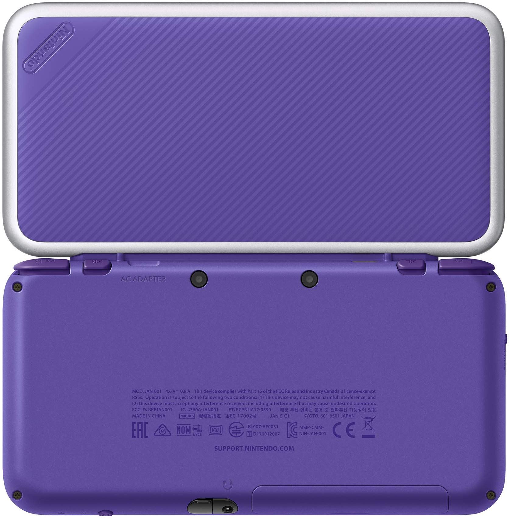 New Nintendo 2ds Xl Mario Kart 7 Bundle Purple X Silver