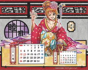 One Piece Tsuya Pirate Age Desktop Calendar