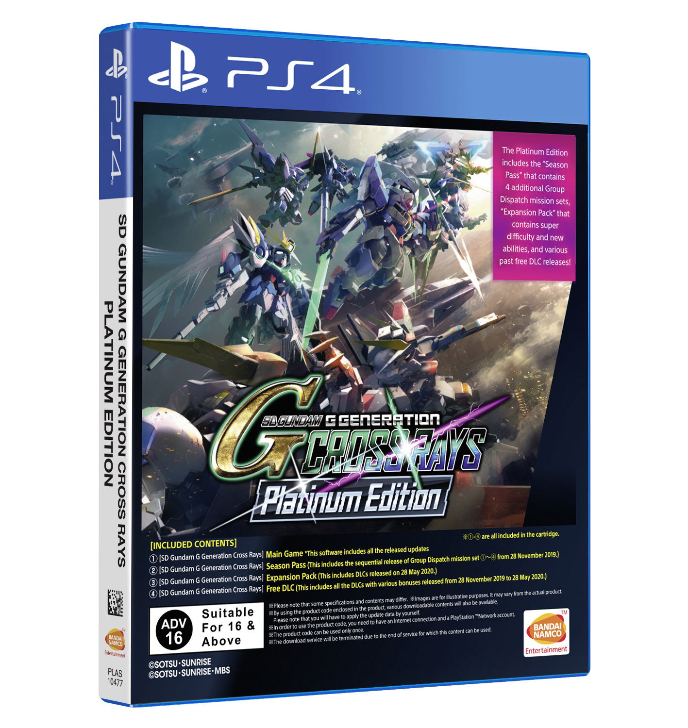 Sd Gundam G Generation Cross Rays Platinum Edition English Double Coins