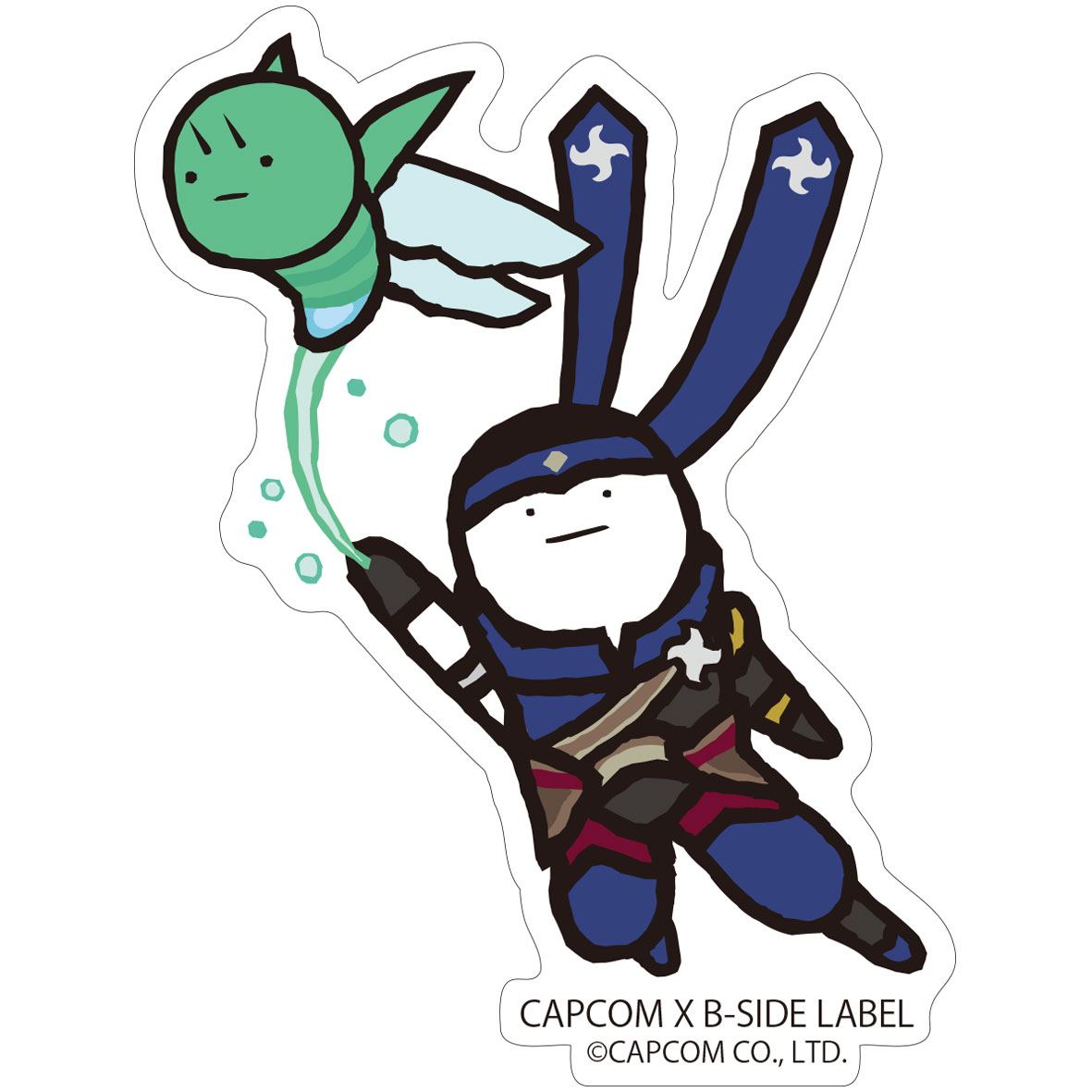 Capcom X B Side Label Sticker Monster Hunter Hunter Wirebug
