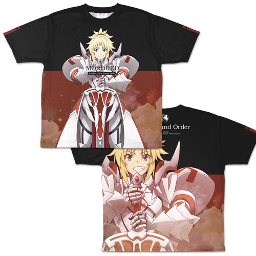 Fate Grand Order Sacred Round Table Area Camelot Fgo Camelot Mordred Double Sided Full Graphic T