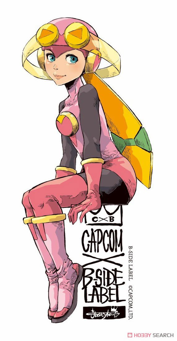 Capcom X B Side Label Sticker Capcom Girl Roll