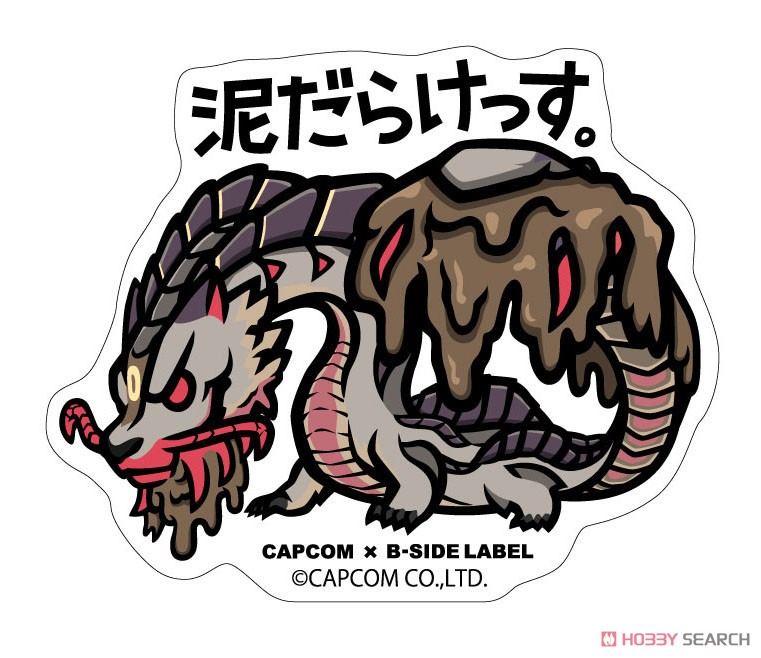 Capcom X B Side Label Sticker Monster Hunter Muddy