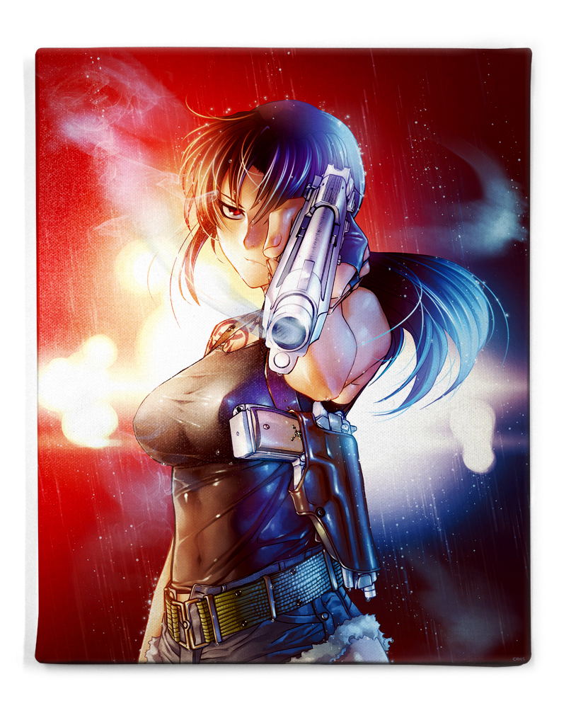 Black Lagoon Revy F6 Canvas Art