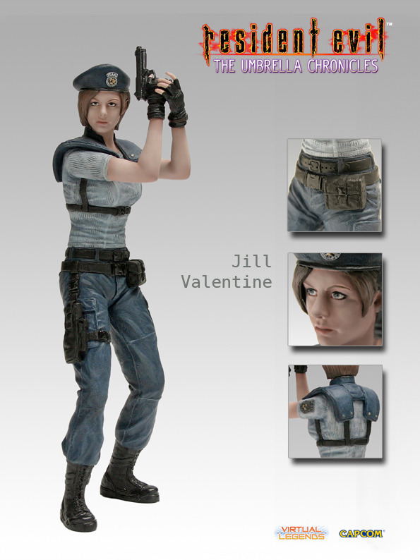 Virtual Legends Resident Evil The Umbrella Chronicles Pre Painted 1 6 Scale Statue Jill Valentine