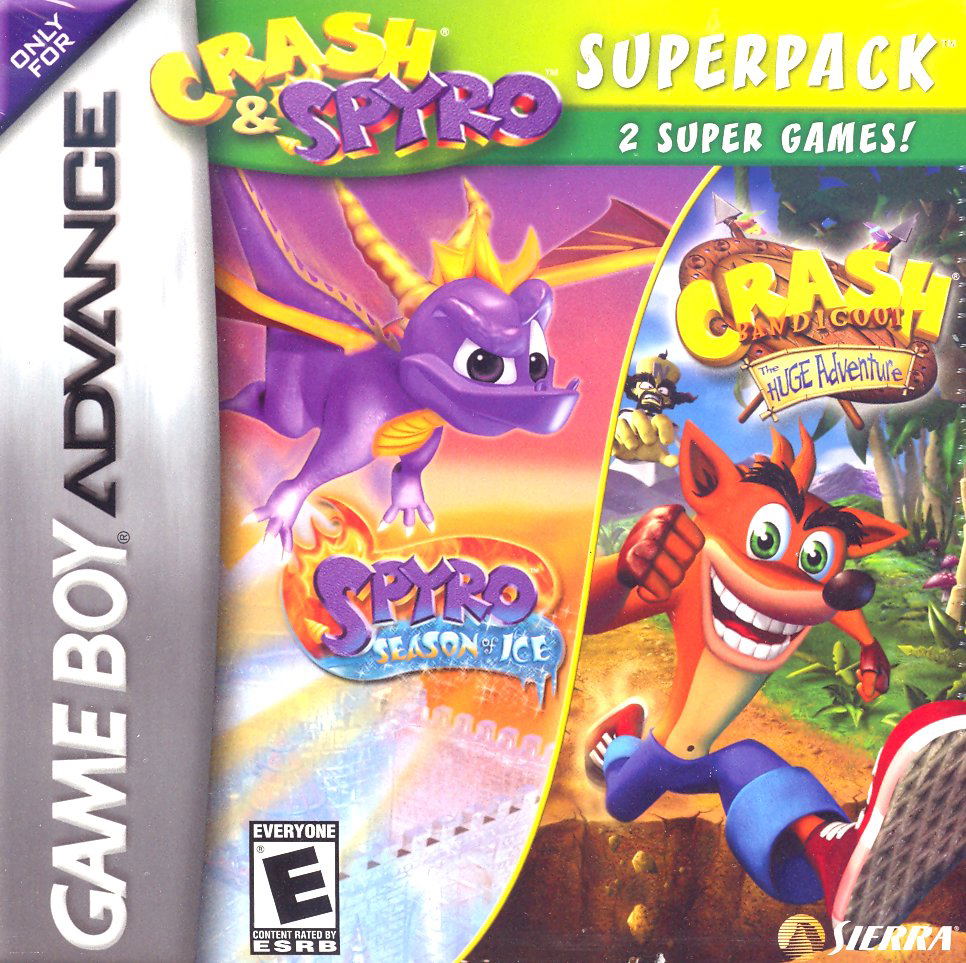 Crash Spyro Superpack Spyro Season Of Ice Crash Bandicoot The Huge Adventure
