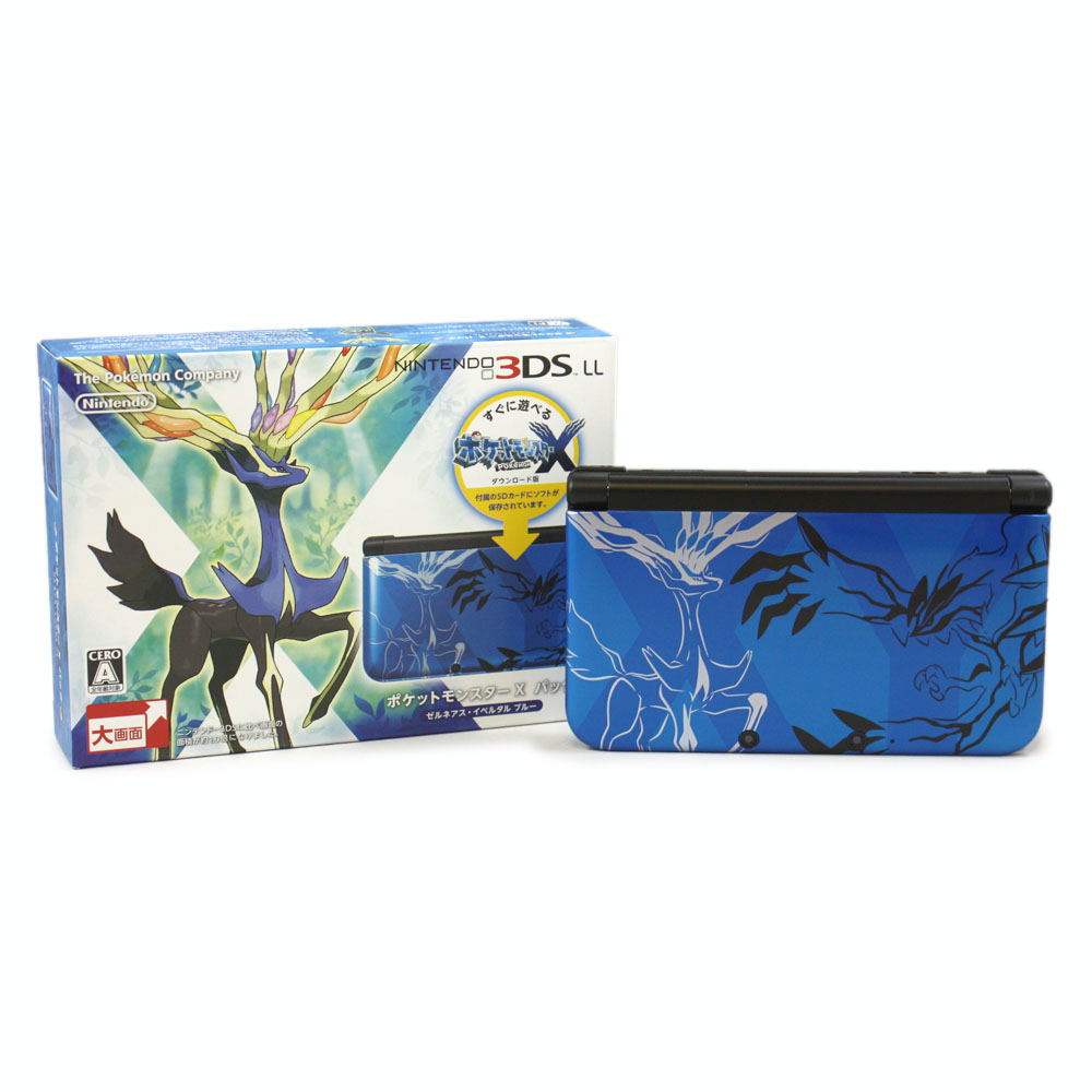 Nintendo 3ds Ll Pokemon X Pack Xerneas Yveltal Blue