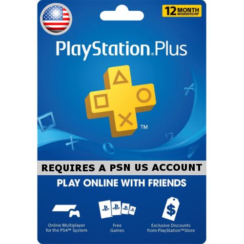 12 month ps plus card