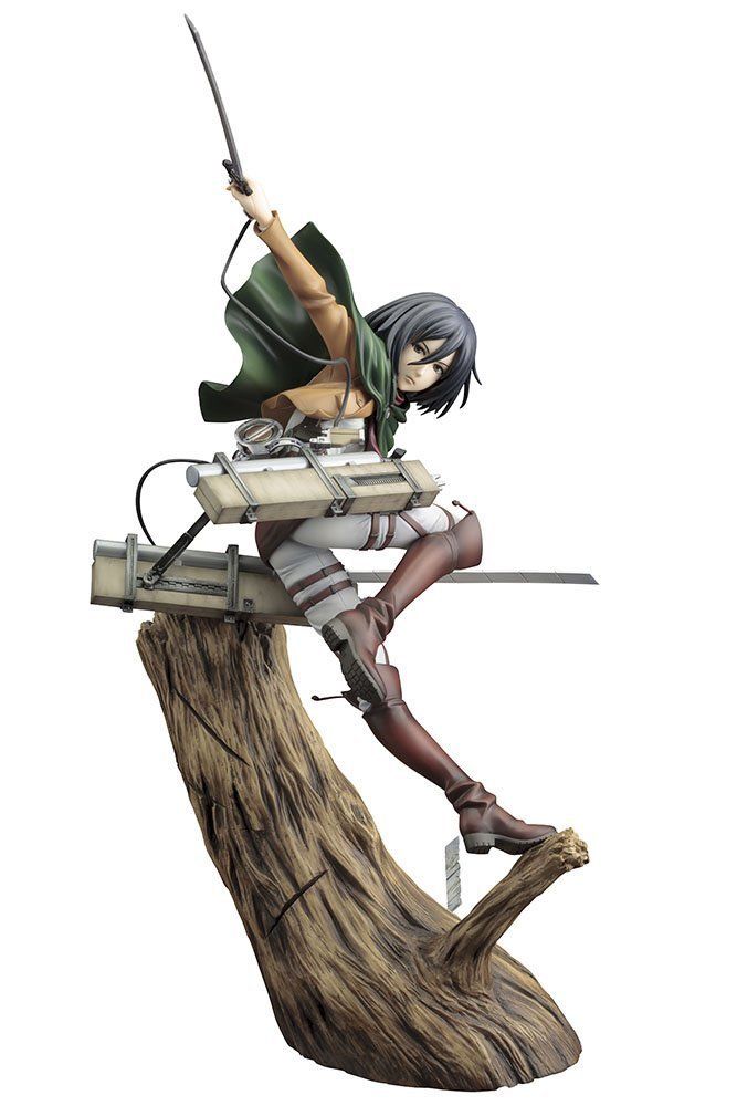 Artfx J Attack On Titan 1 8 Scale Pre Painted Figure Mikasa Ackerman Renewal Package Ver Re Run