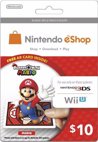 Nintendo Prepaid Card Us 10 For Us Network Only Mario Ar Card Edition