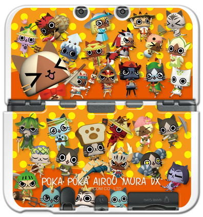 Monhun Nikki Poka Poka Airu Mura Dx Cover For New 3ds Ll
