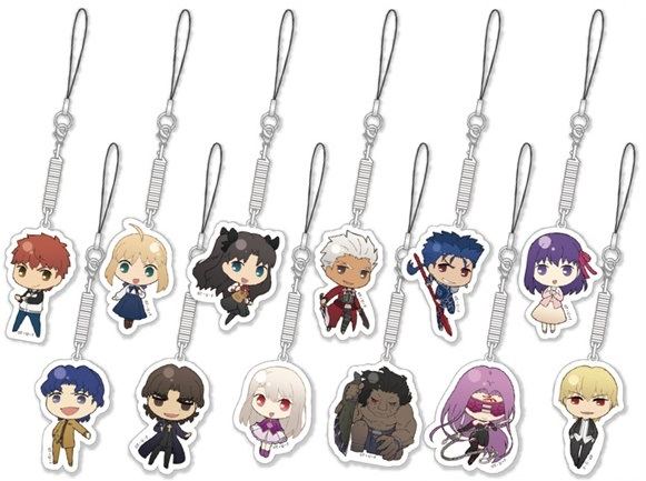 Fate Stay Night Unlimited Blade Works Trading Mobile Cleaner Set Of 12 Pieces
