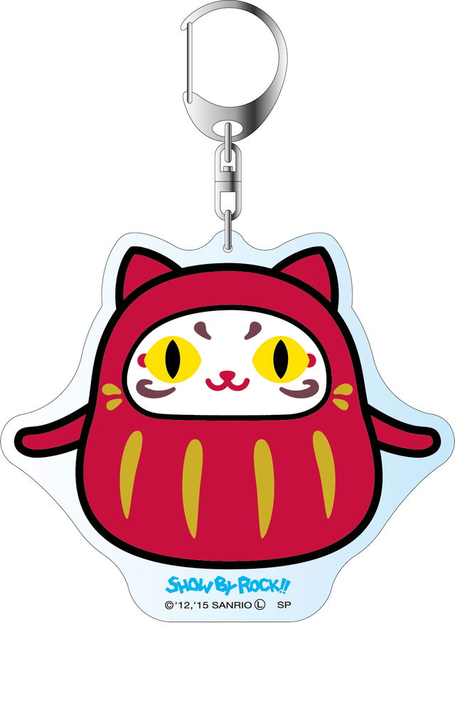 Show By Rock Deka Key Chain Simple Design Ver Daru Tayu Daruma