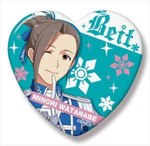 The Idolmaster Sidem Heart Can Badge Watanabe Minori