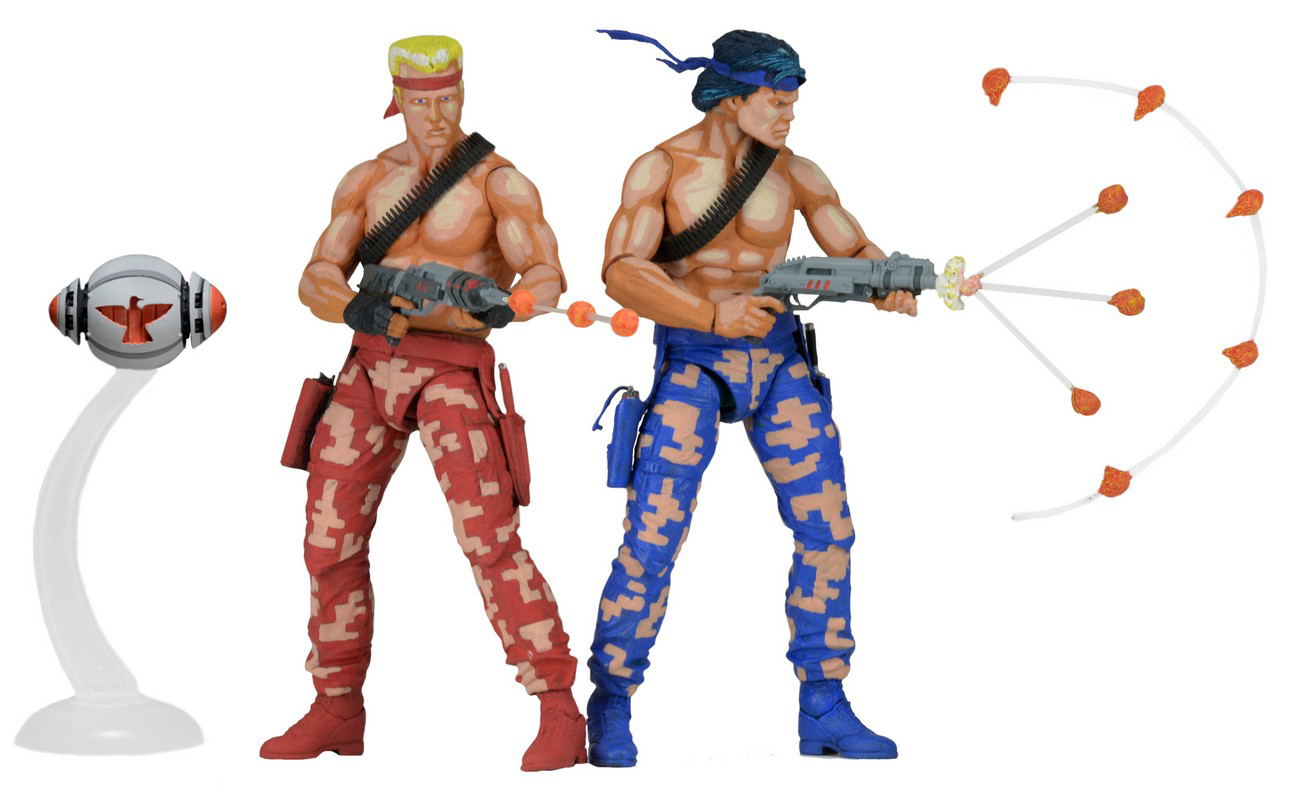 Contra 7 Inch Action Figure Bill Rizer Lance Bean 2pk Video Game Appearance