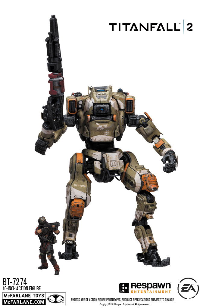 Titanfall 2 10 Inch Deluxe Action Figure Bt 7274 With 3 Inch Pilot Jack Cooper