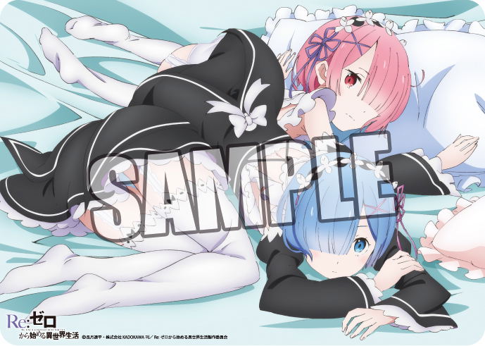 Re Zero Kara Hajimeru Isekai Seikatsu Character Rubber Mat Rem Ram