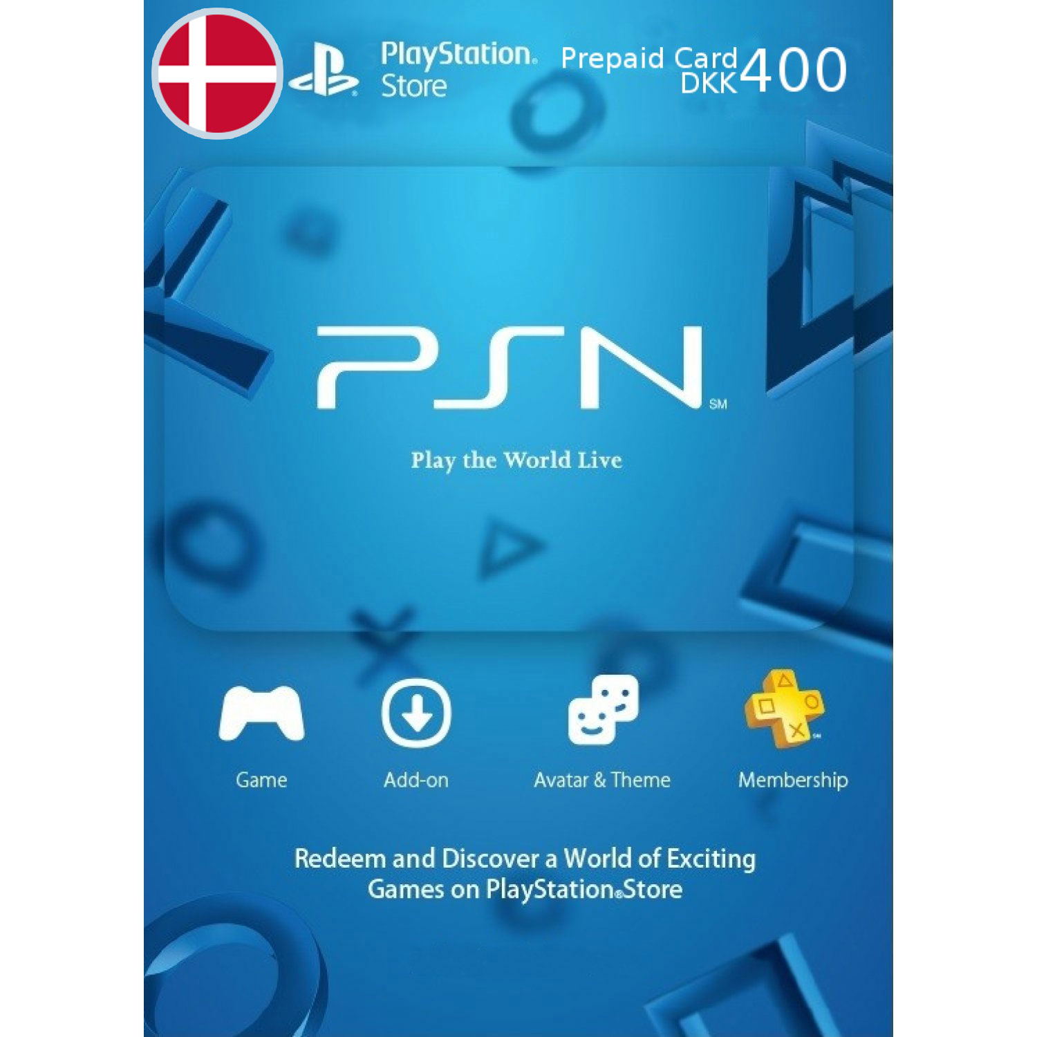 Psn Card 400 Dkk Playstation Network Denmark Digital