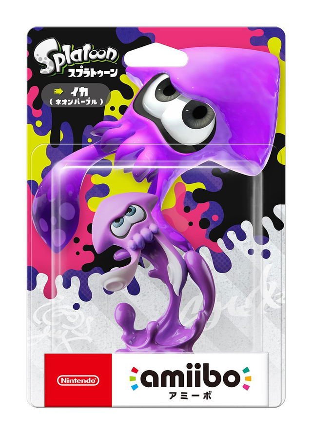 Amiibo Splatoon Series Figure Ika Neon Purple