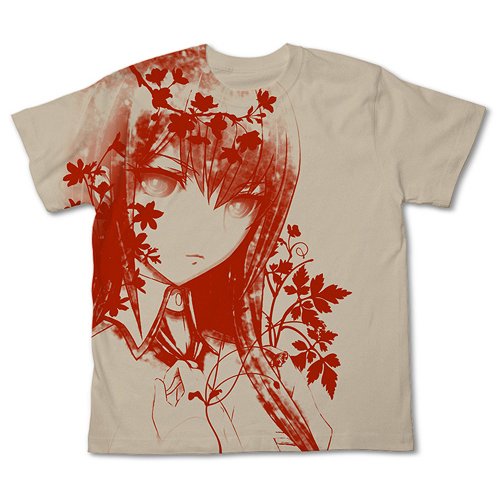 Steins Gate Kurisu T Shirt Light Beige M Size