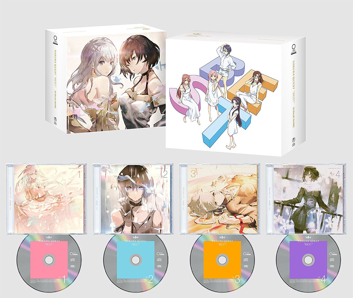 Anime Soundtrack Sakura Quest Cd Box Sakura Quest Best K Now Name