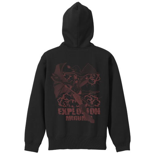 Kono Subarashii Sekai Ni Shukufuku Wo 2 Megumin Zippered Hoodie Black Xl Size