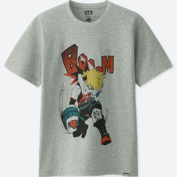 Ut Jump 50th Anniversary My Hero Academia Men S T Shirt Gray L Size