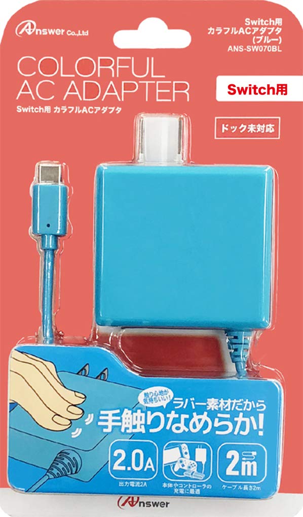 Ac Adapter For Nintendo Switch Blue