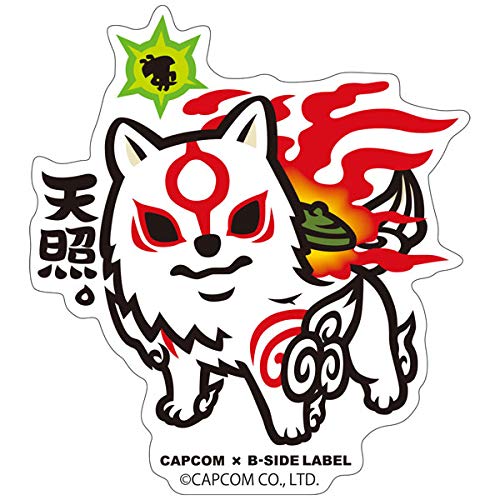 Capcom X B Side Label Sticker Okami Amaterasu Deformed