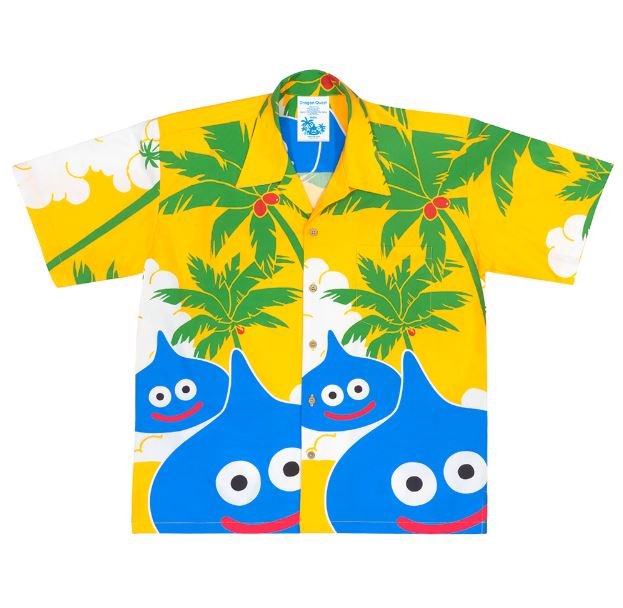 yellow aloha shirt