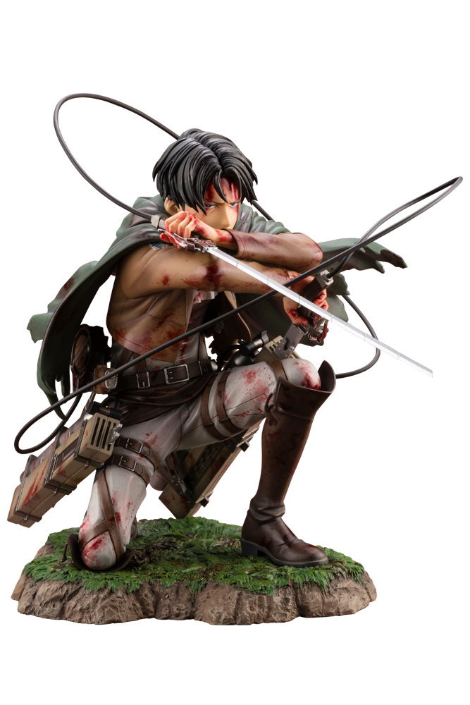 Artfx J Attack On Titan 1 7 Scale Pre Painted Figure Levi Fortitude Ver