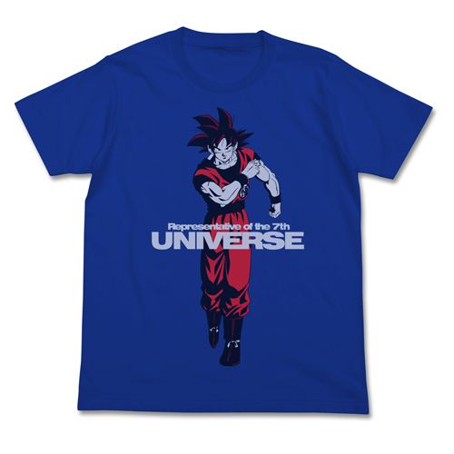 Dragon Ball Super Representative Of The 7th Universe Goku T Shirt Royal Blue M Size