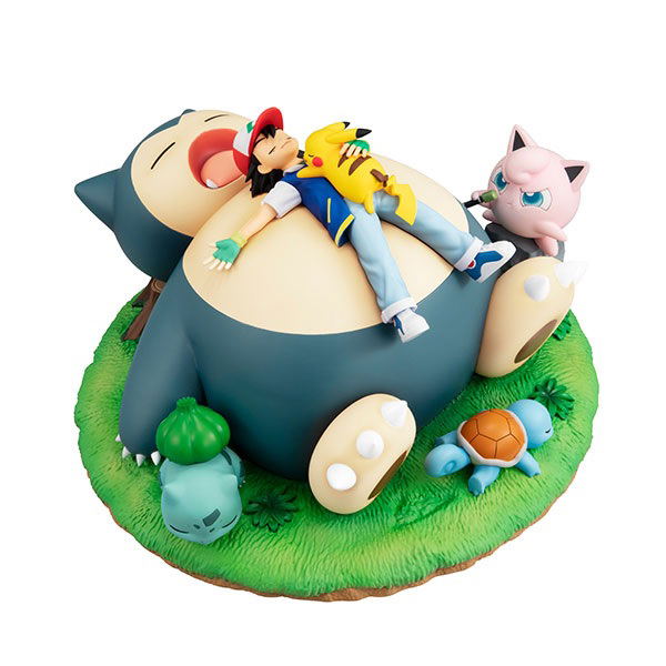 G E M Ex Series Pocket Monsters Pre Painted Pvc Figure Pokemon Good Night With The Snorlax