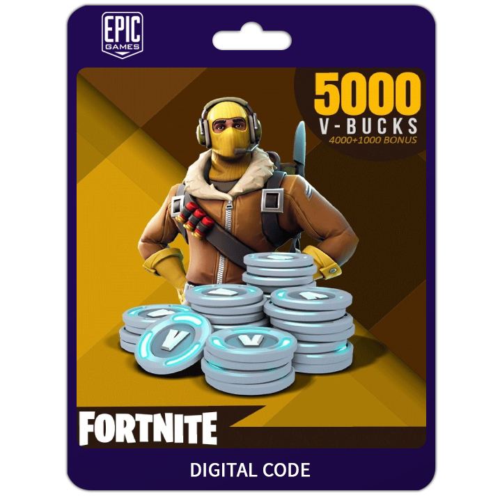 Fortnite 5000 V Bucks Us Account Only Epic Store Digital