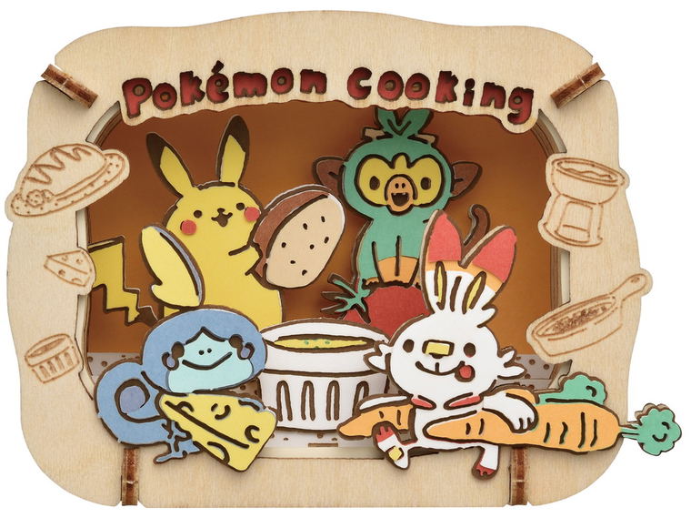 Pokemon Paper Theater Wood Style Pokemon Cooking Pt W18