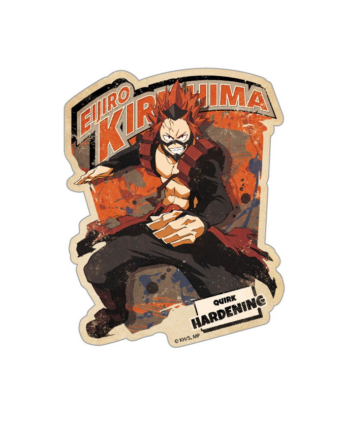 my hero academia travel sticker action 6 kirishima eijiro