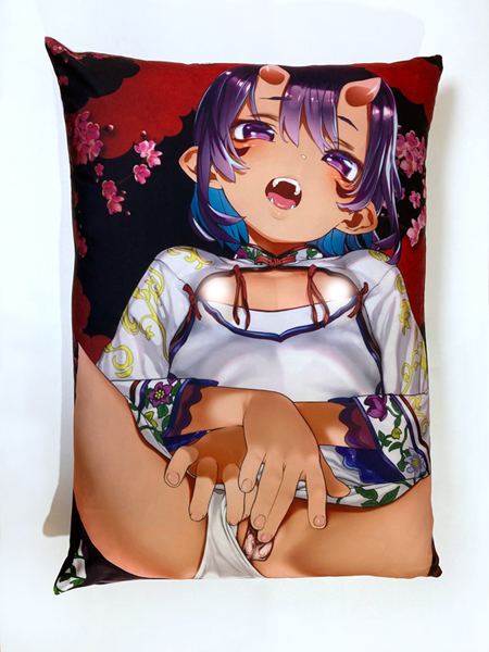 Ikaiseido - Onimusume 3D Chippai Pillow Cover Illustrated By Mochi Orchid Seed