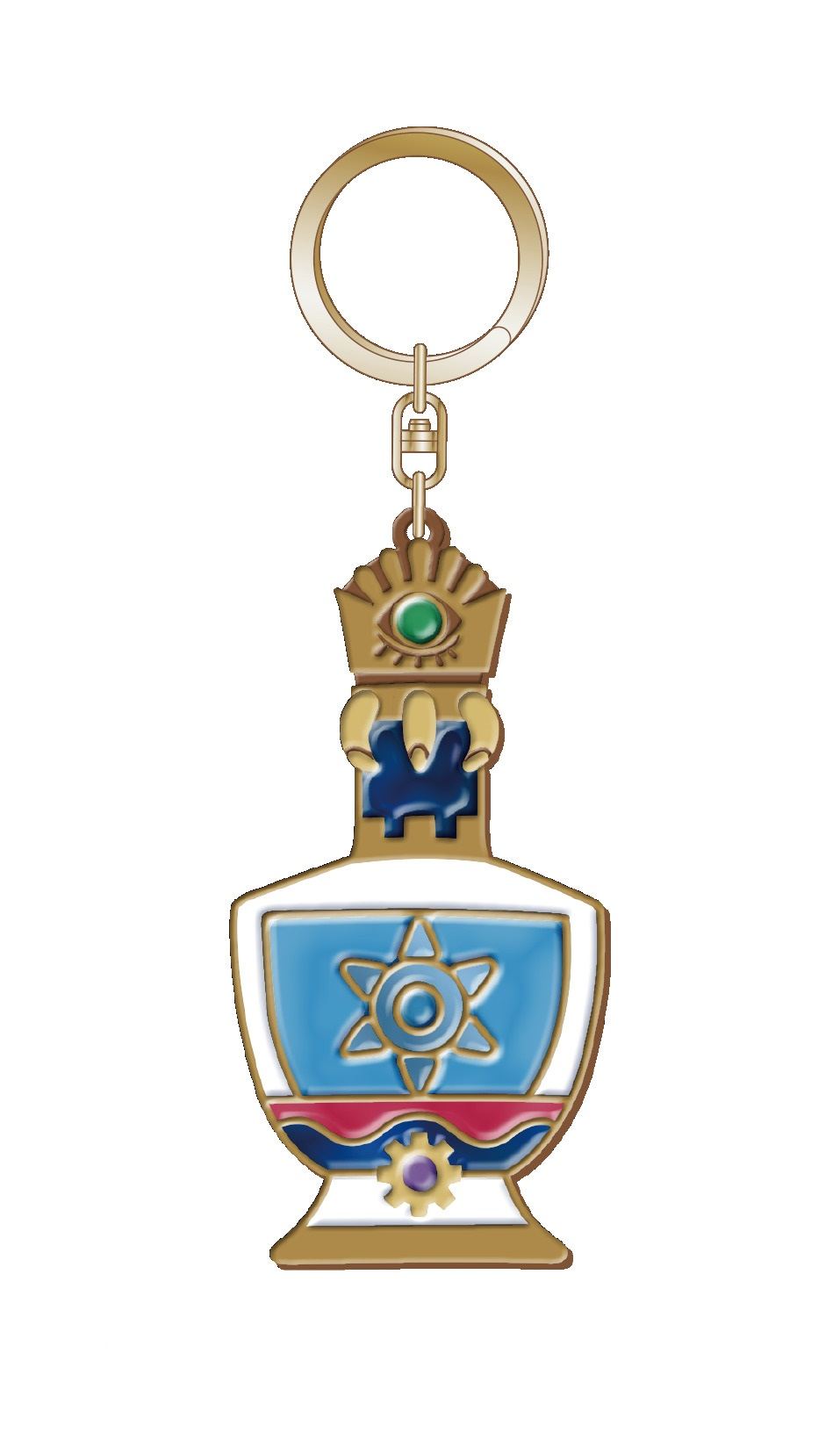 Kirby's Dream Land - KIRBY Mystic Perfume Stained Glass Style Key Chain Magolor Twinkle